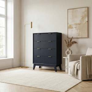Lowboys: Reno Tallboy Storage Unit 4 Drawers