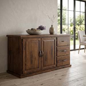 Dining: Solen Buffet Cabinet 3 Drawers + 2 Doors