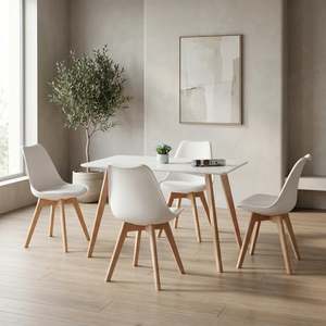 Dining: Savvy Dining Chairs 4pcs Set White