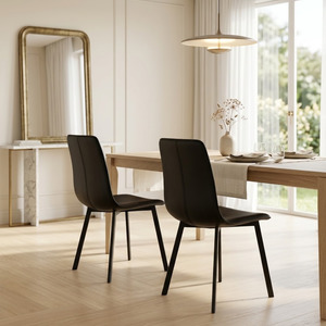 Kitchen Dining: Karina Dining Chairs Black — Set of 2