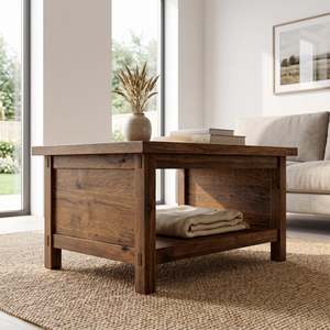 Lamp Tables: Marlo Lamp Table With Shelf
