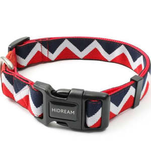 Rainbow Series Adjustable Dog Collar [Red]