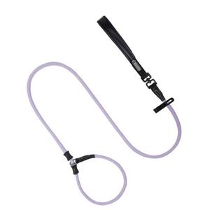 BOBO Series Leather Handle Integrated One Piece Dog Training P Rope [Bellflower Purple]