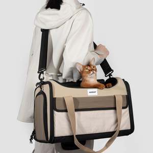 Pet Airline Travel Tote Bag [Chestnut Brown]
