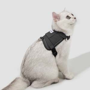 Valley Series Vest-Style Cat Harness and Leash Set [Buckwheat Gray]