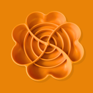 Blossom Heart Slow Feeder Bowl [Sunshine Orange]