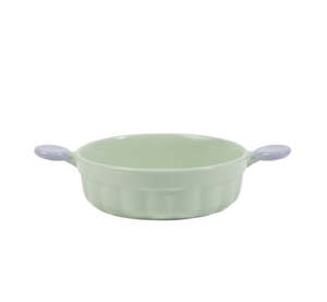 Little Ears Ceramic Pet Bowl [Matcha Green]