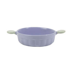 Little Ears Ceramic Pet Bowl [Sea Salt Purple]