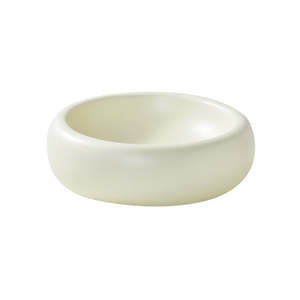 Donut Ceramic Single Layer Pet Bowl [Creamy Rice]