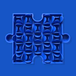 Pawzzle Enrichment Foraging Mat [Dark Blue]