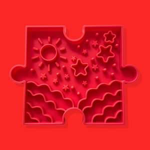 Dine: Pawzzle SunnyStar Slow Feeder Bowl [Red]