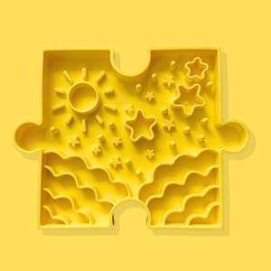 Pawzzle SunnyStar Slow Feeder Bowl [Yellow]