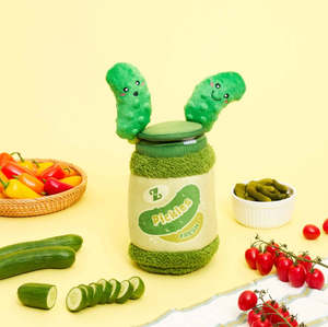 🥒Fresh Pickles Jar Tug Toy