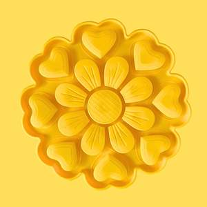 Flower Puzzle Slow Feeder Mat [Yellow]