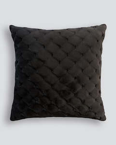 Dark Moody: Valentina Black Euro Cushion