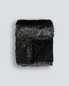 Dark Moody: Ebony Plume Throw