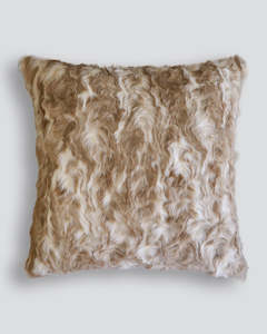 Warm Rustic: Vintage Squirrel Fawn Euro Cushion