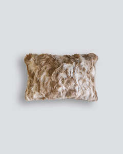 Warm Rustic: Vintage Squirrel Fawn Oblong Cushion