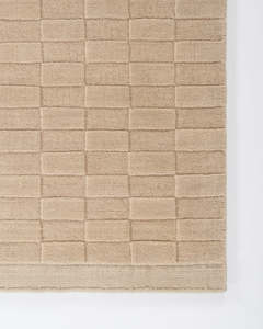 Large Floor Rugs: Hugo Almond Floor Rug