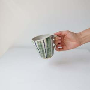 htf_exclude: Mug - green + blue striped