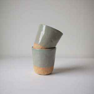 Mugs And Tumblers: Coffee tumblers - Duck egg blue