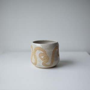 Squiggle Pot - Satin White #4