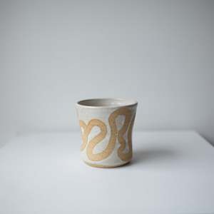 One Offs: Squiggle Pot - Satin White #3