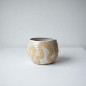 One Offs: Squiggle Pot - Satin White #2