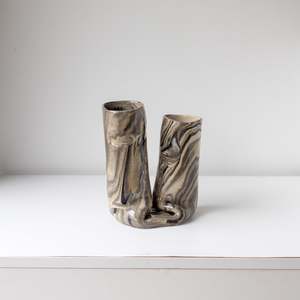 Moon Jar Hangari Collection Copy: Double Ripple Vase 02