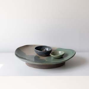 Moon Jar Hangari Collection Copy: Flow Footed Platter 04