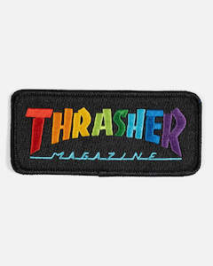 Thrasher: THRASHER RAINBOW MAGAZINE PATCH