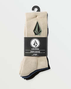 VOLCOM FULL STONE SOCKS 3PK