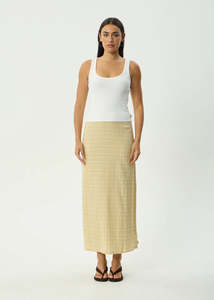AFENDS SUNDAY SEERSUCKER MAXI SKIRT WMN
