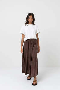 RHYTHM CLASSIC TIERED MAXI SKIRT WMN
