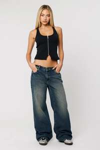 Denim And Pants: A BRAND 99 BAGGY JEAN WMN