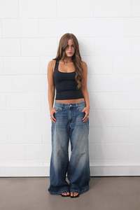 A BRAND 99 MEGA BAGGY JEAN WMN