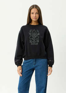 Womens Hoods Jumpers 2 0: AFENDS GOOD NATURE CREW JUMPER WMN