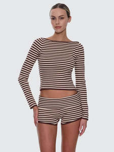 THRILLS WALKER KNIT L/S TOP WMN