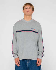 M Tshirts Longsleeves: RUSTY V-MONEY LONGSLEEVE MENS