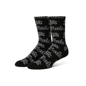 HUF FUCK IT OLD ENGLISH SOCKS