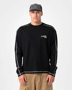 Rusty: RUSTY CHUCK NO WORRIES L/S WAFFLE MENS
