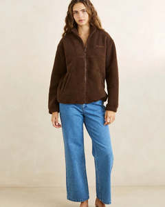 RHYTHM ZIP THROUGH SHERPA FLEECE WMN