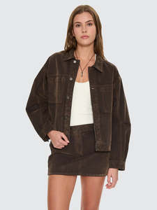 THRILLS BAILEY FLOCKED JACKET WMN