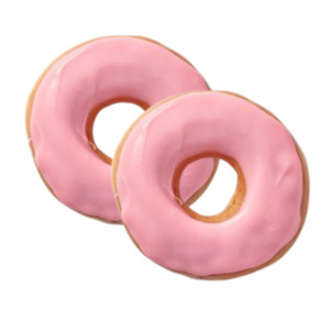 Products: Kiwi Donuts - Round Strawberry Donut - Future Foods Auckland