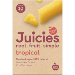 Products: Juicies Tropical Ice Block 10Pack - Future Foods Auckland