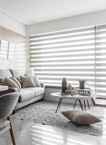 Stylish Blinds For Every Room: Vision Wave Zebra Blind
