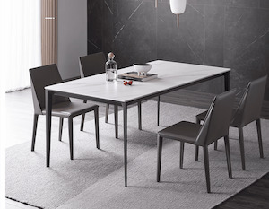 LuxeStone Dining Table