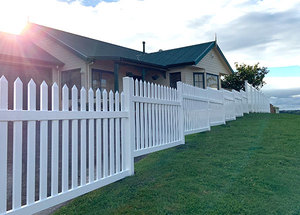 Products: PVC - Picket Style Fence Durable PVC Fencing Get Yours Today