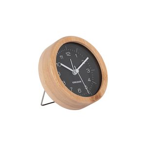 Alarm Clocks: Neat Round Alarm Clock - Black [PRE-ORDER JULY]