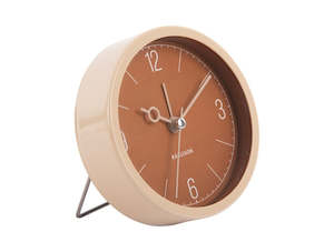 Alarm Clocks: Monocle Alarm Clock - Caramel Brown